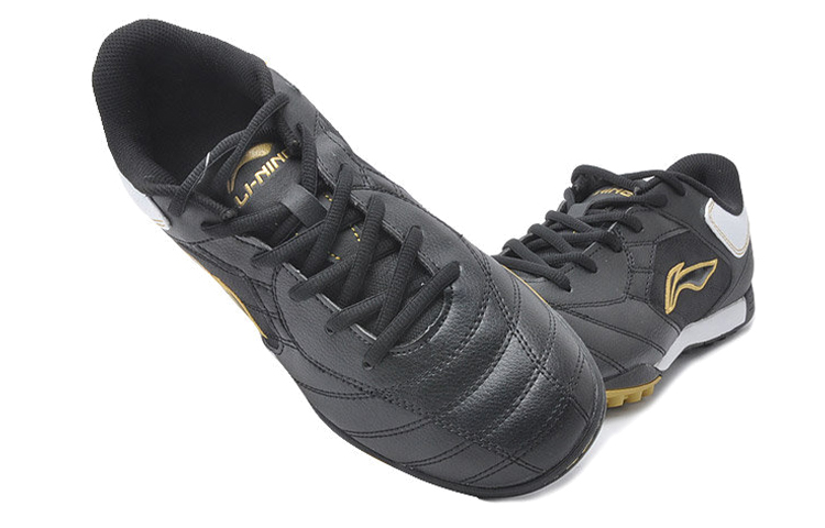 Lookbook Li-Ning Komfort Fußballschuhe ''Schwarz Weiß Gold'' ASTG009-1