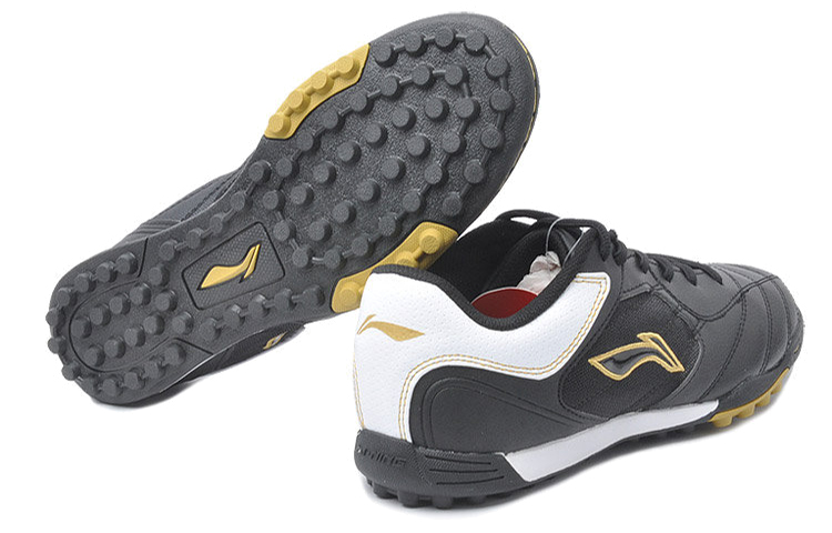 Shop Zapatos de Fútbol Li-Ning Comfort 'Negro Blanco Oro' ASTG009-1