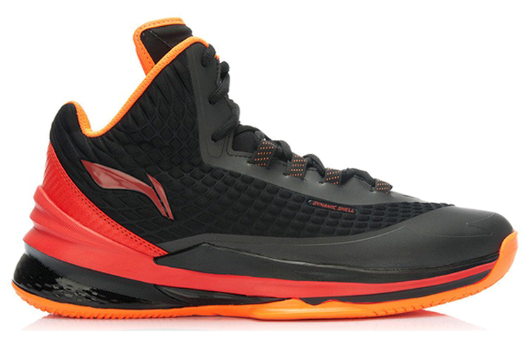 Order Li-Ning Comfort High-Top Bola Keranjang 'Hitam Jingga' ABAK003-1