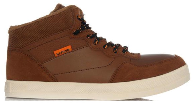 Li-Ning Comfort High-Top Board Shoes 'Brown' ALAH087-2 Order Li-Ning Comfort High-Top Board Shoes 'Brown' ALAH087-2