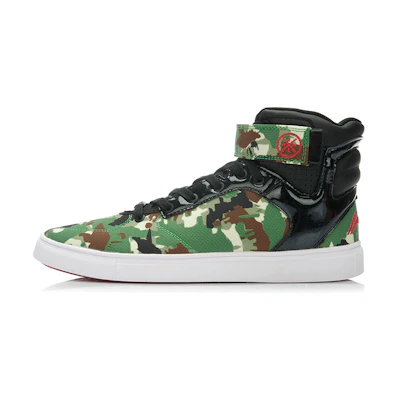 Li-Ning CMFT High-Top Retro Basketball Shoes 'Green Camo'