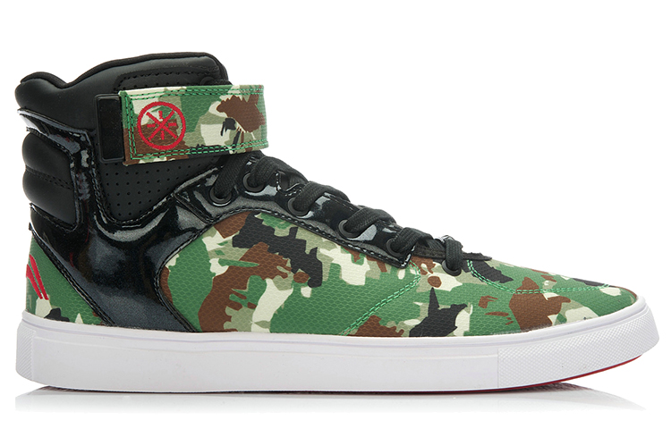 Order 李寧コンフォートハイカットレトロバスケ(緑迷彩) ABCK001-4