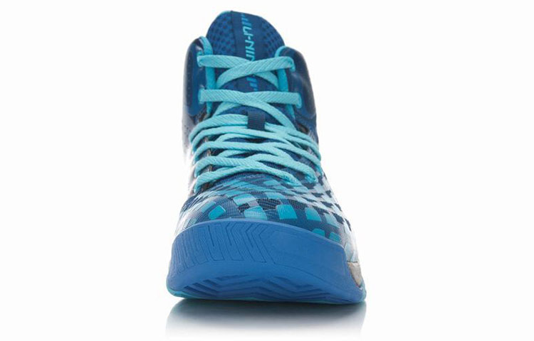 Order LiNing李寧 舒適 休閒 透氣 高筒 跑步鞋 男款 藍黑