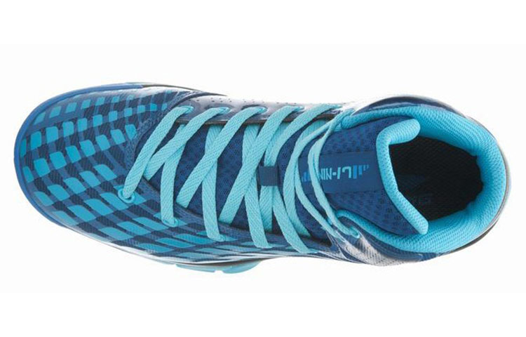 Lookbook LiNing李寧 舒適 休閒 透氣 高筒 跑步鞋 男款 藍黑