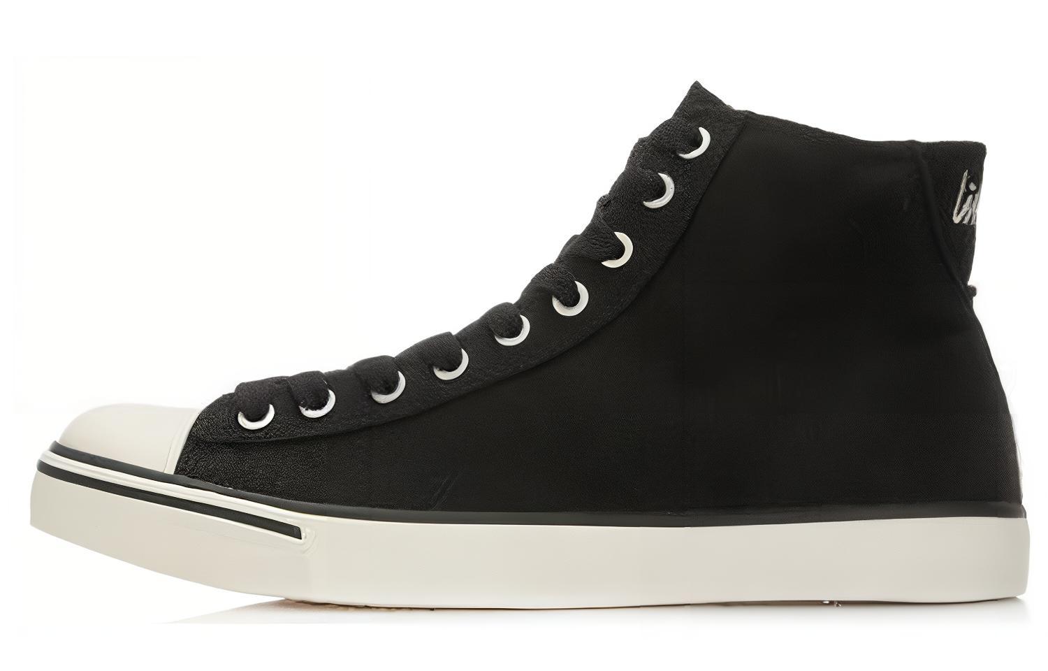 Li-Ning Comfort High-Top Sneakers 'Black White' ALAL103-1