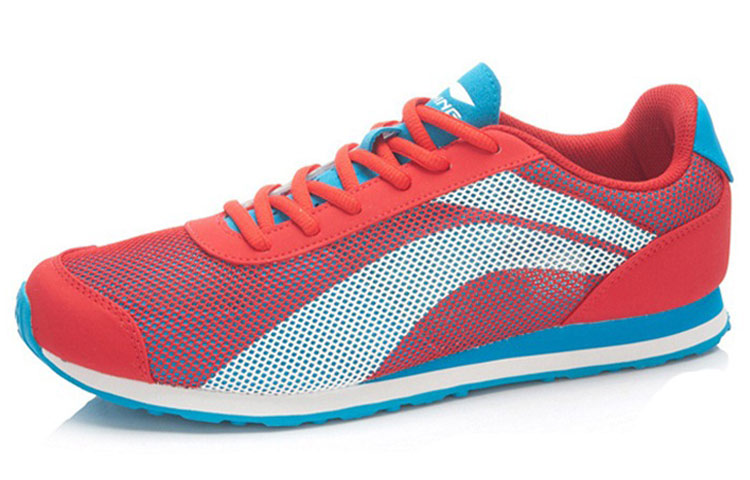 Lookbook Li-Ning Scarpe Running Leggere e Casual ''Rosso Blu Bianco'' ALCK039-3