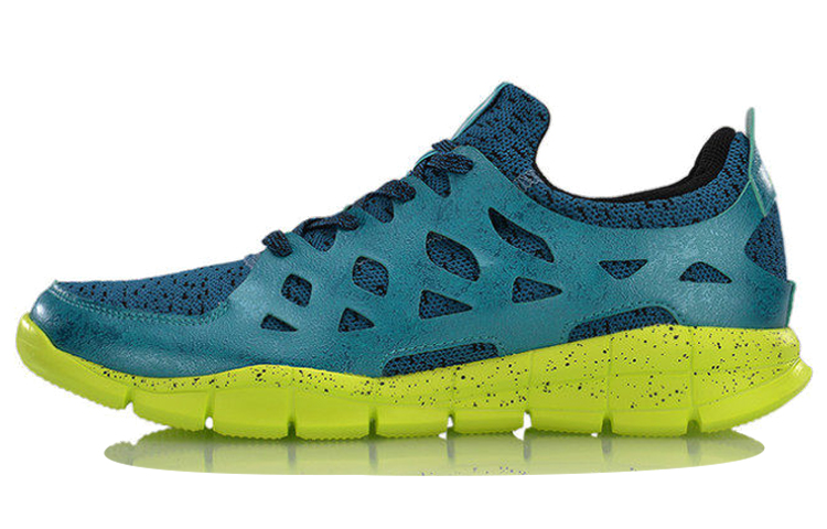 Li-Ning Comfort Lightweight Low-Top Running 'Blue Green' ARBM035-1