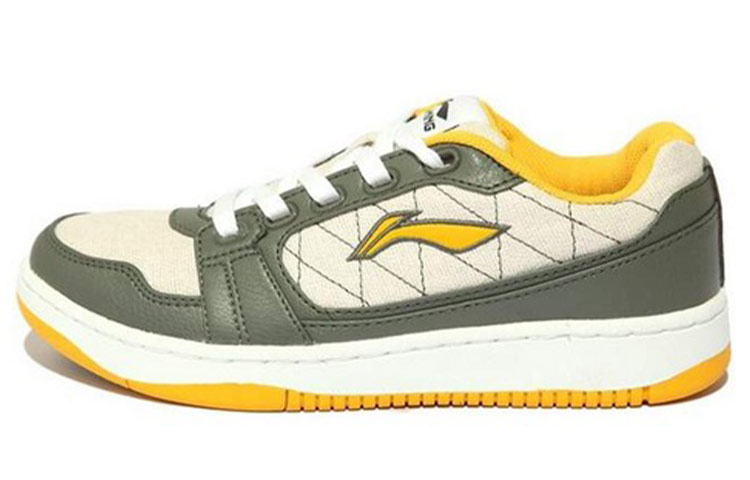 Li-Ning Comfort Low-Top 'White Green Yellow' ALCF139-2