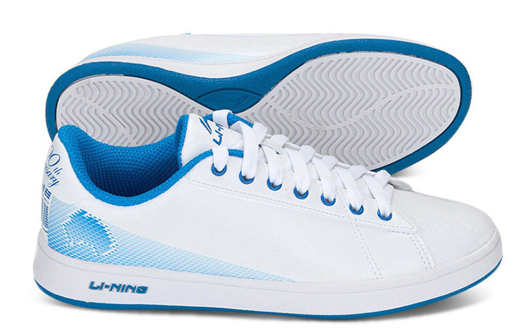 Li-Ning CMFT Low-Top Casual Skate Shoes 'White Blue' 圖 3