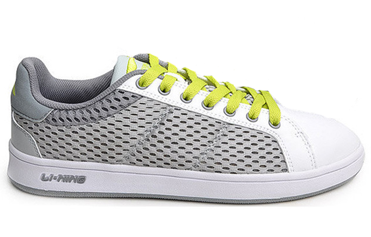 Order Li-Ning Sneaker Kasual Rendah Nyaman 'Putih Abu-Abu' ATCG011-2