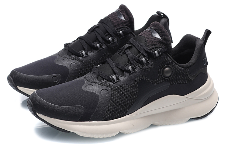 Lookbook Li-Ning Comfort Low 'Hitam Abu-Abu' AREQ023-1