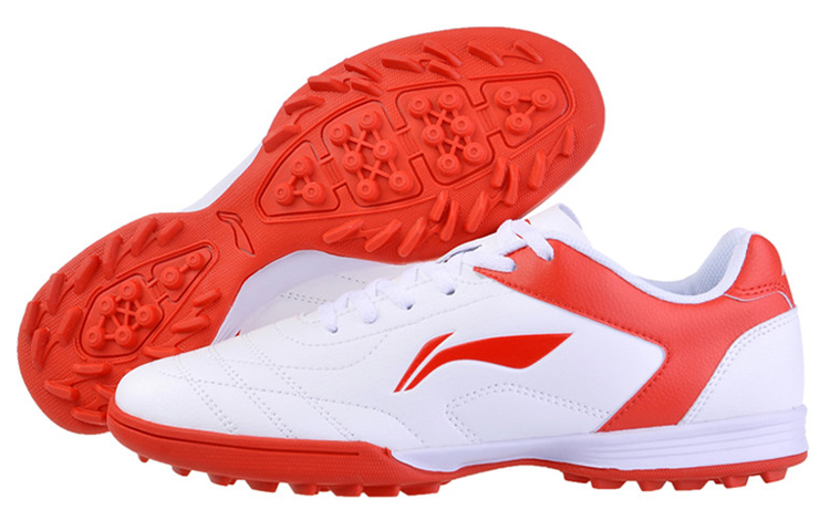 Order Chaussures de Football Basses Li-Ning Comfort ''Blanc Rouge'' ASTL039-1