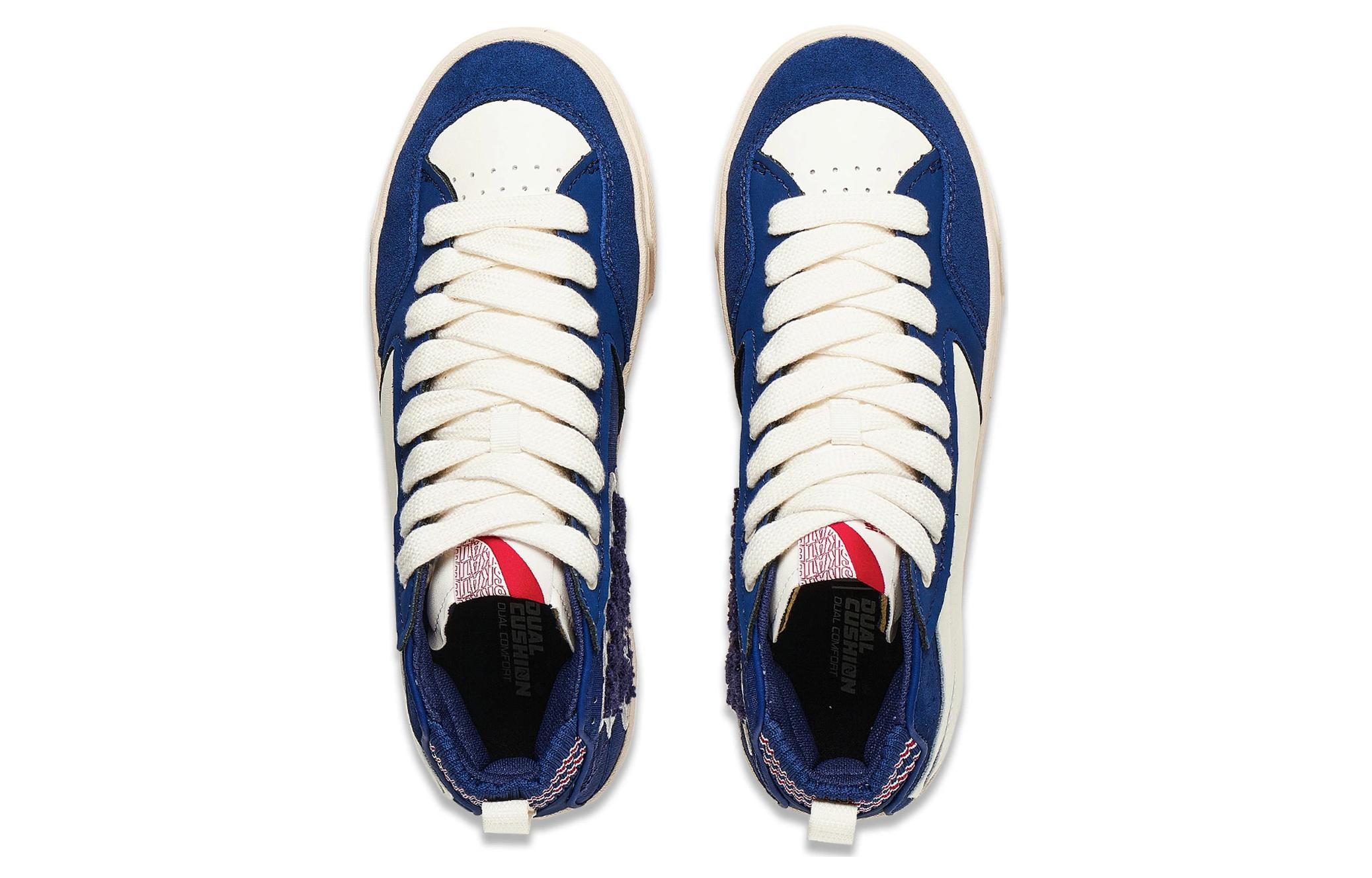 Lookbook 李寧コンフォートミッド「ブルー/クリーム/ホワイト」 AECT051-1