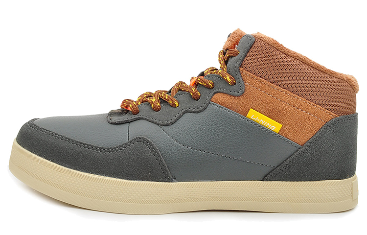 Li-Ning Comfort Mid-Top Casual 'Grey Brown' ALAJ071-2