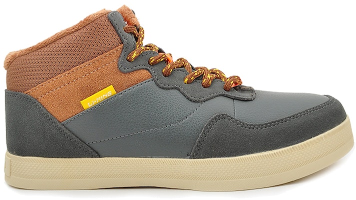 Li-Ning Comfort Mid-Top Casual 'Grey Brown' ALAJ071-2 Order Li-Ning Comfort Mid-Top Casual 'Grey Brown' ALAJ071-2