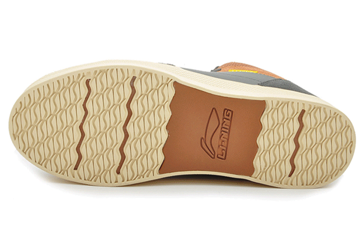 Lookbook Li-Ning Comfort Mid-Top Casual 'Gris Marrón' ALAJ071-2