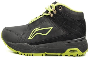 Li-Ning Comfort Mid-Top Running Sneakers 'Black Green' ARCG035-3 Li-Ning Comfort Mid-Top Running Sneakers 'Black Green' ARCG035-3