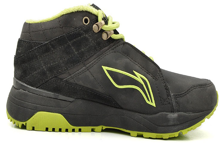 Order 李宁舒适中帮跑鞋 '黑绿' ARCG035-3