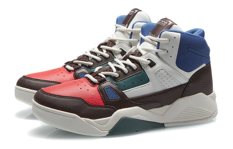 Lookbook Li-Ning Comfort Mid ''Wit Bruin'' AGBR083-3