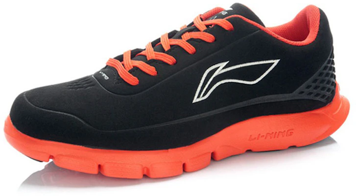 Sepatu Lari Nyaman Li-Ning 'Hitam Oranye' ARBJ005-1 Lookbook Sepatu Lari Nyaman Li-Ning 'Hitam Oranye' ARBJ005-1