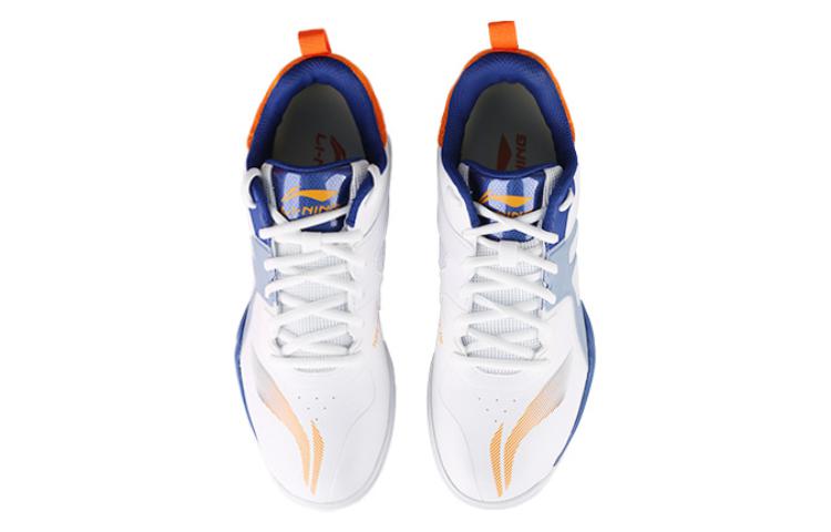 Shop Li-Ning Comfort Trainer Low 'Blanco Azul Naranja' APTS011-5