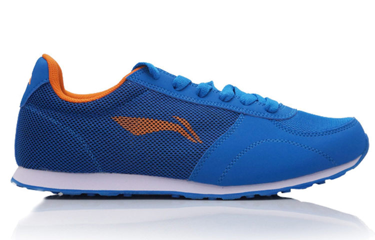 Order Li-Ning Sepatu Lari Nyaman Bernafas 'Biru Oranye' ALCK091-1