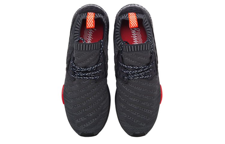 Shop Li-Ning Comfortable Breathable Running Shoes 'Tan Black' GLKM065-2