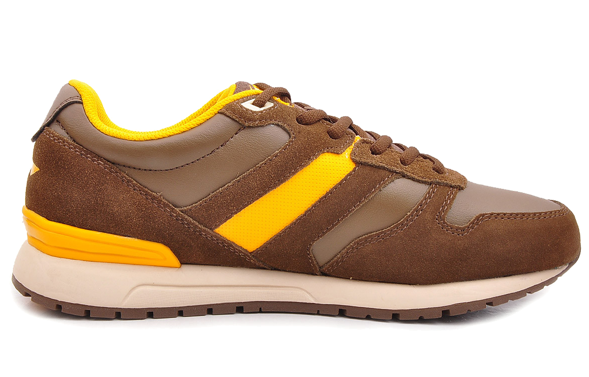 Order Li-Ning Comfortable Breathable Shock-Absorbing Running Shoe 'Brown Yellow' ARCG029-1