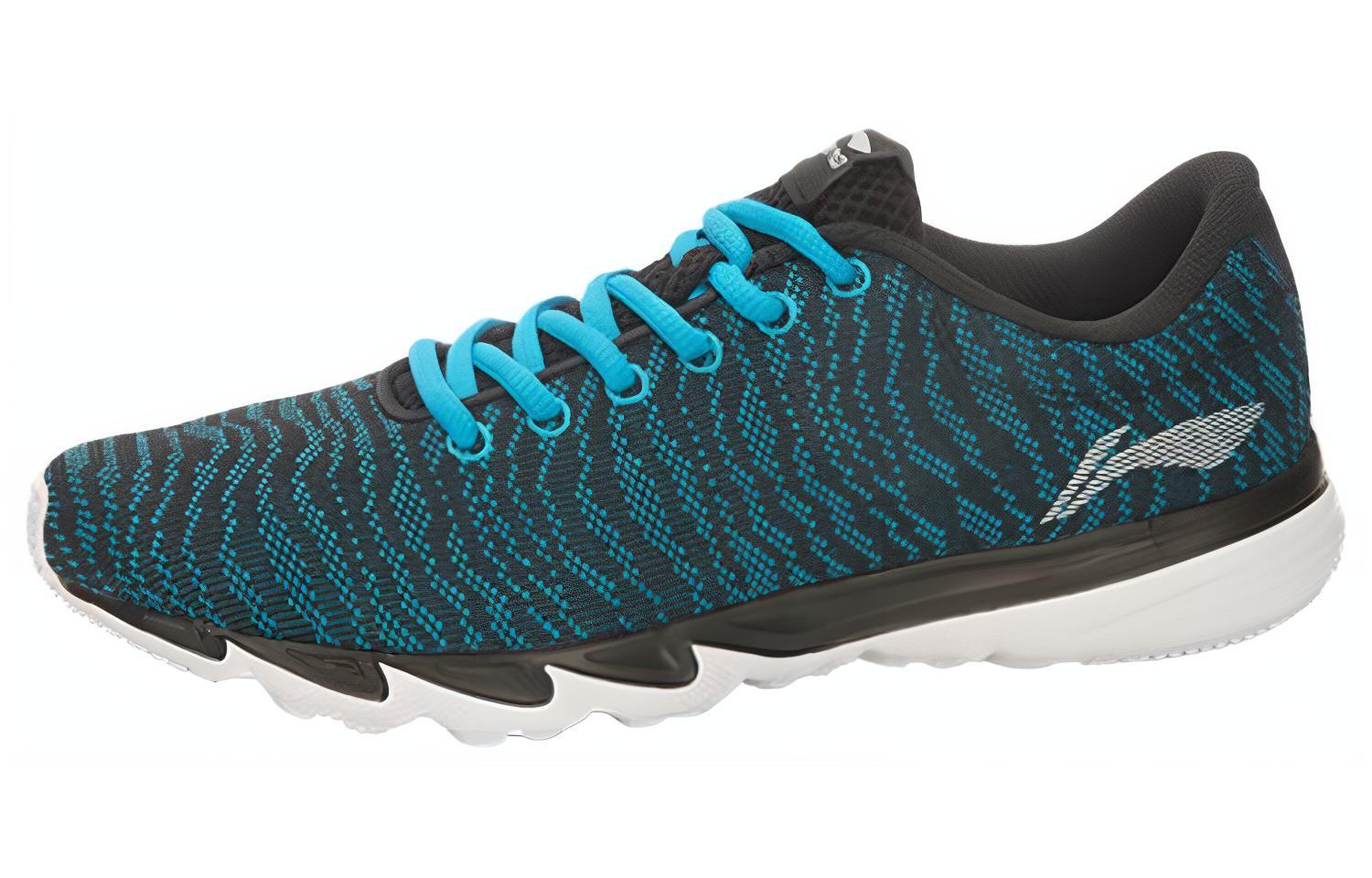 Order Li-Ning Comfortabele Lage Hardloopschoen ''Zwart Blauw'' ARBT039-2