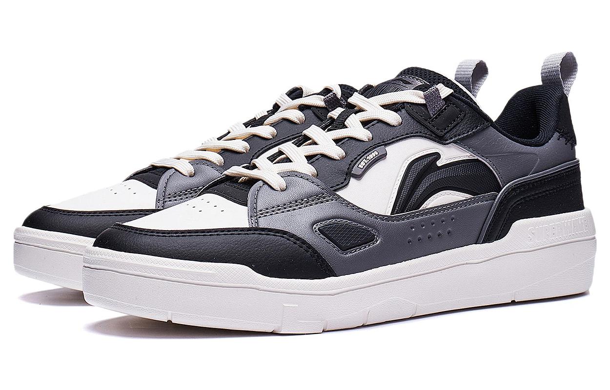 Lookbook Li-Ning COMMON 80s 'Hitam Putih' Sneakers AGCT227-3