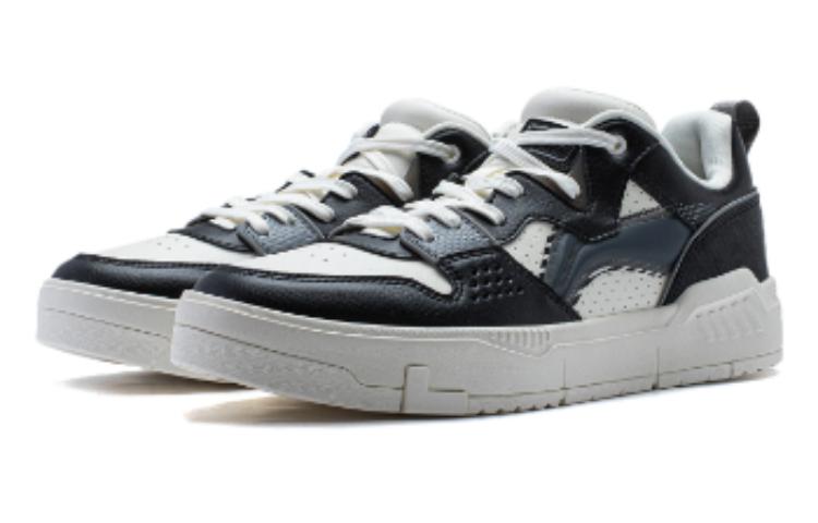 Lookbook LiNing李寧 Common 80s 舒適百搭 輕便耐磨 低筒 生活休閒鞋 男款 黑白色