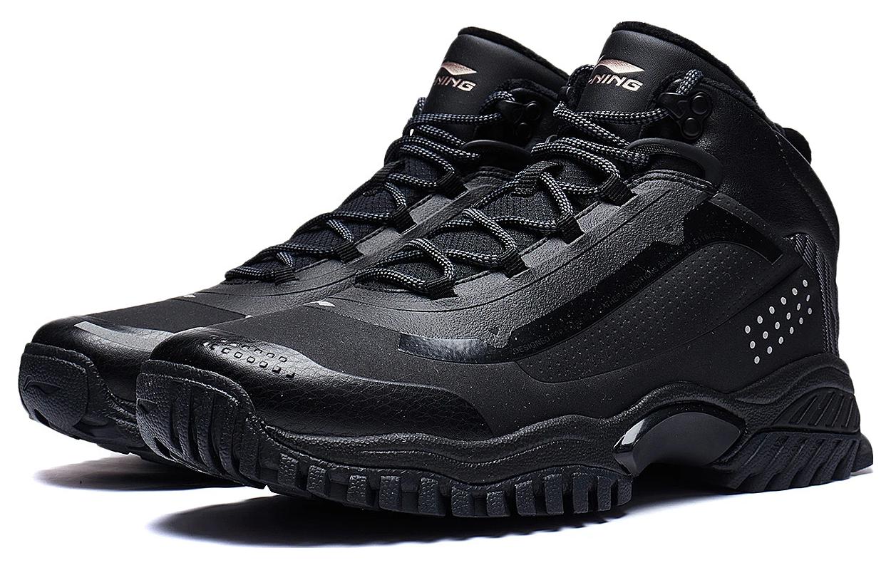 Lookbook Li-Ning Conqueror Lite Fleece Hangat Musim Dingin 'Hitam' AGLT183-1