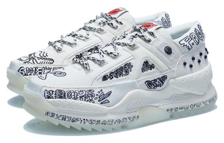 Lookbook Li-Ning Counterflow Alien Peace 'Blanco Humo' AGLR167-5