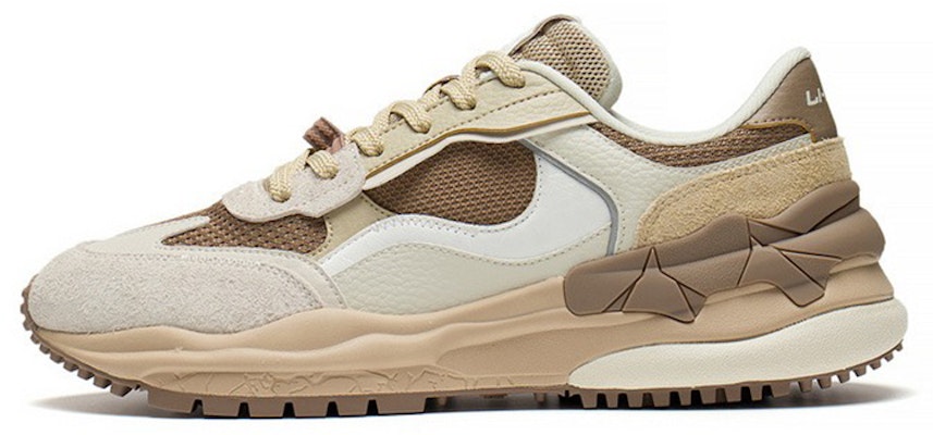 李寧 カウンターフロー カジュアルシューズ 白/茶 AGLS157-5 Buy 李寧 カウンターフロー カジュアルシューズ 白/茶 AGLS157-5