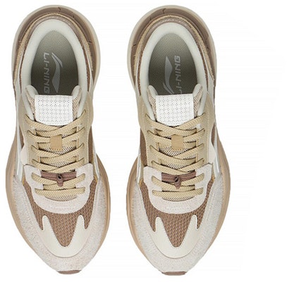 李寧 カウンターフロー カジュアルシューズ 白/茶 AGLS157-5 Shop 李寧 カウンターフロー カジュアルシューズ 白/茶 AGLS157-5