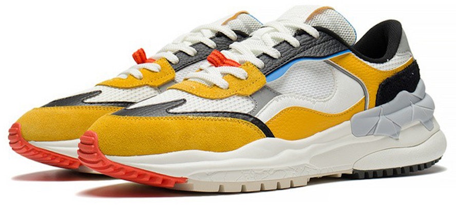 李宁 CF 反光潮流 低帮 運動休閒鞋 男款 黃白色 Lookbook 李宁 CF 反光潮流 低帮 運動休閒鞋 男款 黃白色