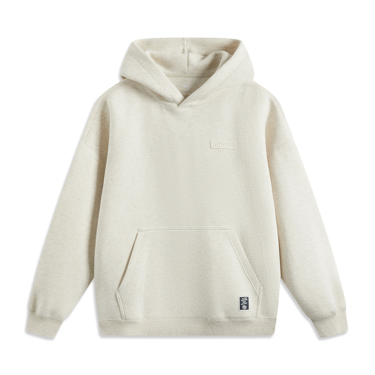 Li-Ning Counterflow Series  Letter Print Sweatshirt - Light Gray & Khaki AWDV029-5