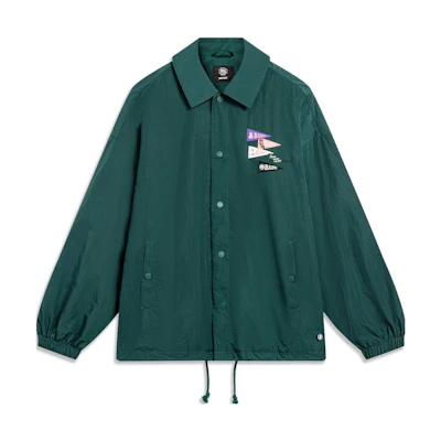 Li-Ning Counterflow Series Oversized Green Jacket with Letter Print for Men AFDT439-1