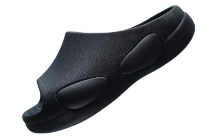 Li-Ning Counterflow Shock Absorption Sports Slippers Unisex 'Black' 圖 3