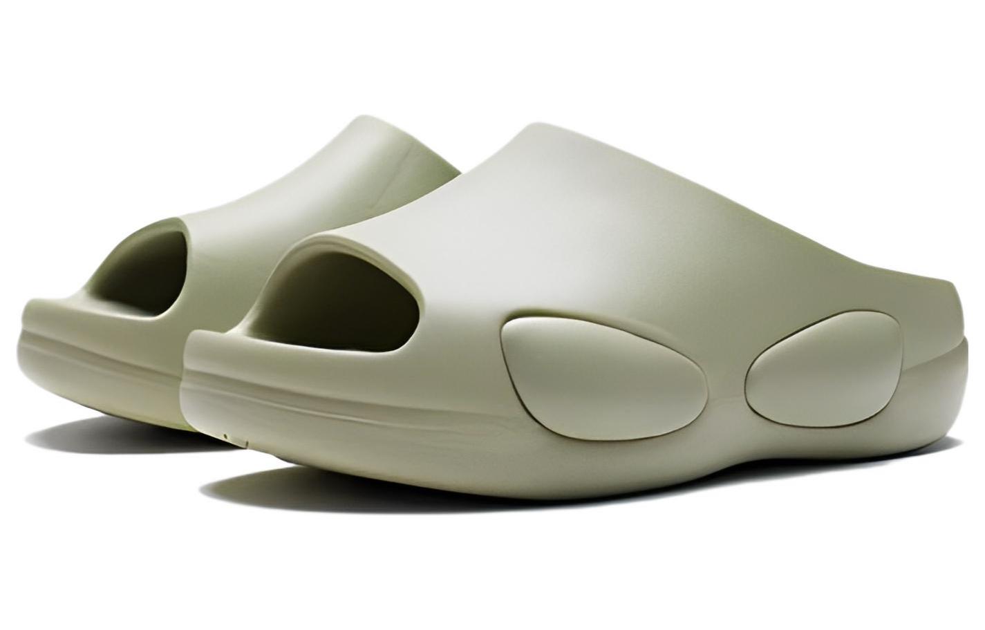 Lookbook LiNing李寧 CF 減震回彈潮流 運動拖鞋 男女同款 榆枝綠