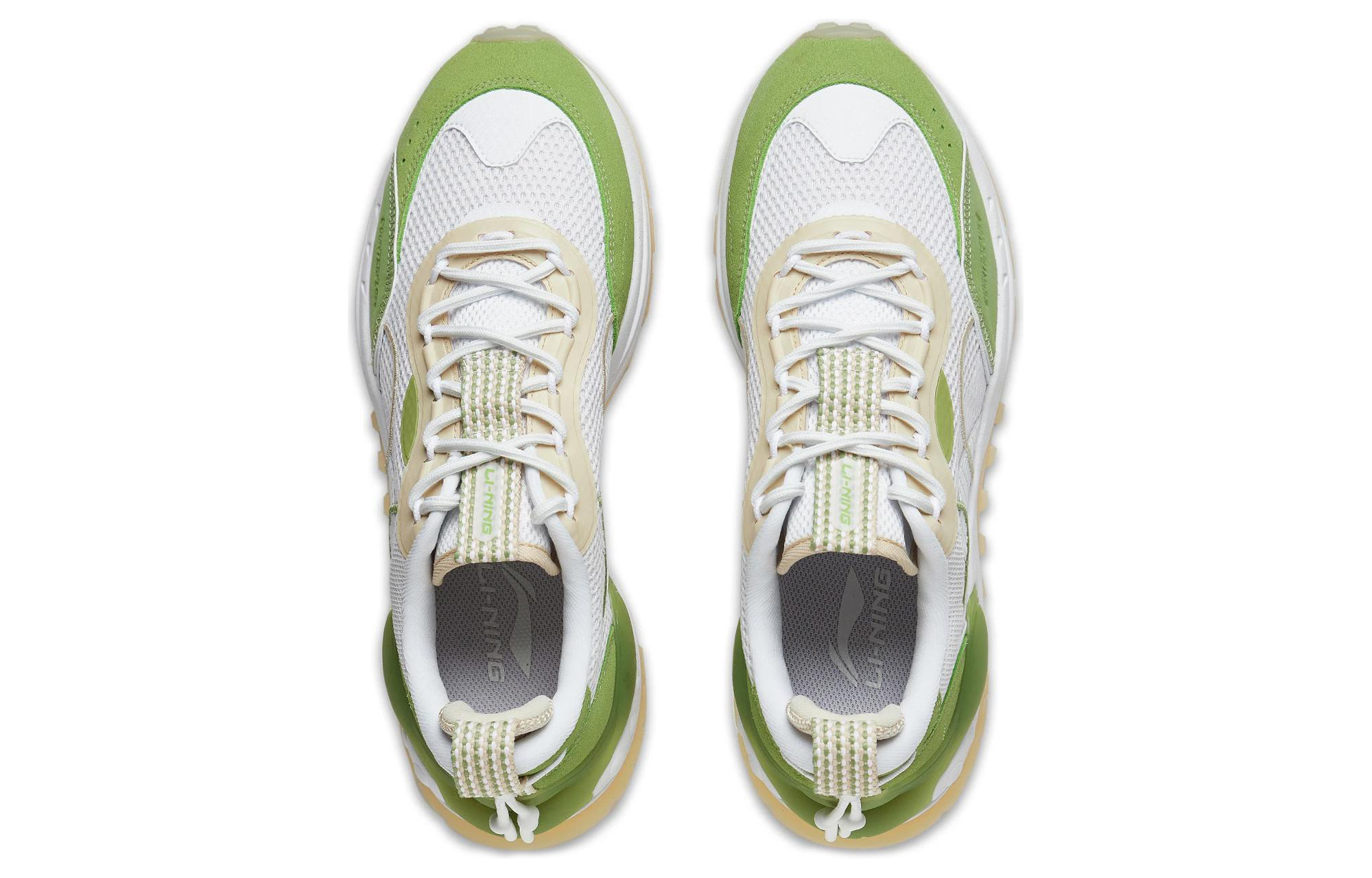 Shop Li-Ning Counterflow Startrails 'White Green' AGLT073-1