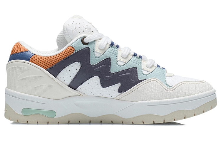 Order LiNing李寧 CF The one 潮流休閒 防滑耐磨 低筒 板鞋 白藍黑