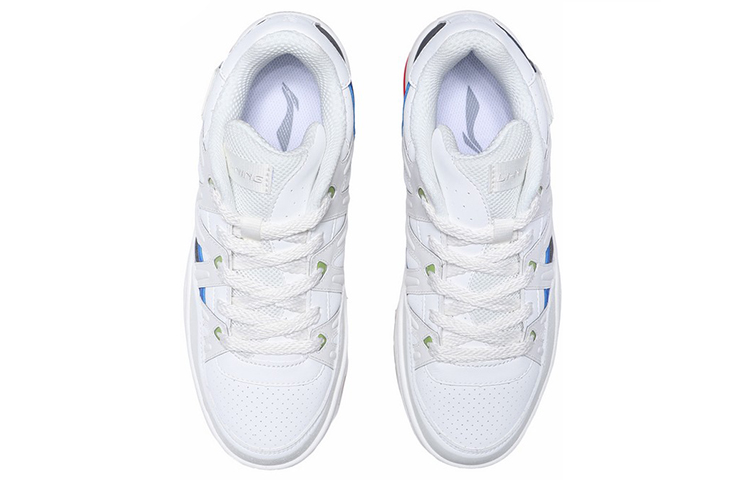 Shop LiNing李寧 CF御風 防滑耐磨 低幫 運動休閒鞋 男款 雲霧白