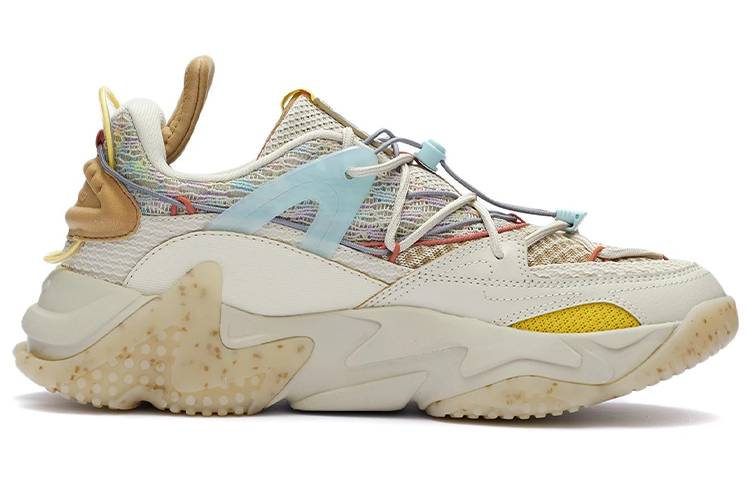 Order Li-Ning Counterflow WuXing Fashion Show 'Beige Kuning' Fashion Pria/Wanita AGLR171-1