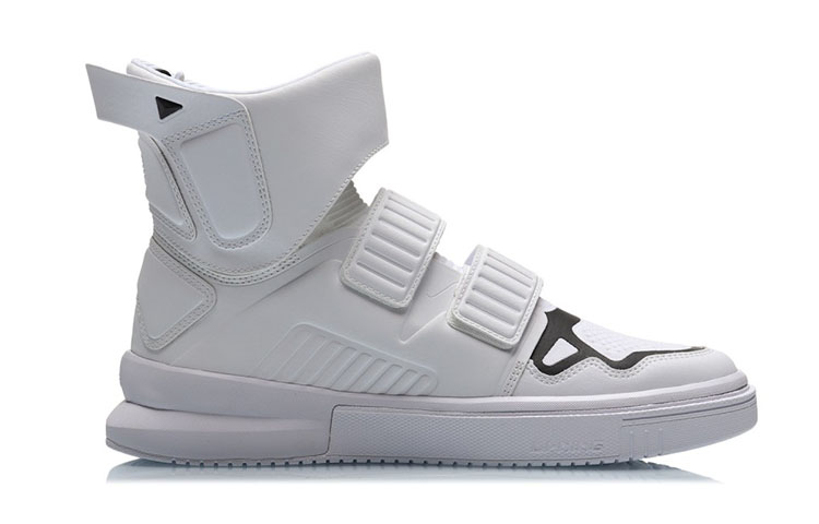 Order 李宁 2019 紐約時裝週秀系列 陳鵬 藏易 高幫 復古籃球鞋 男款 白