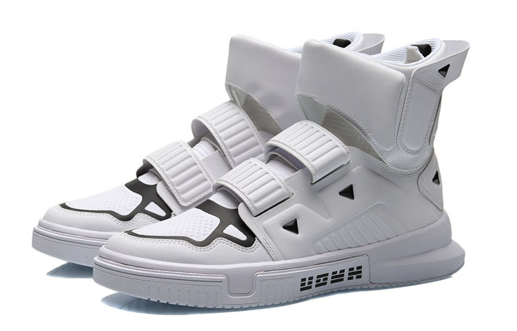 Lookbook 李宁 2019 紐約時裝週秀系列 陳鵬 藏易 高幫 復古籃球鞋 男款 白