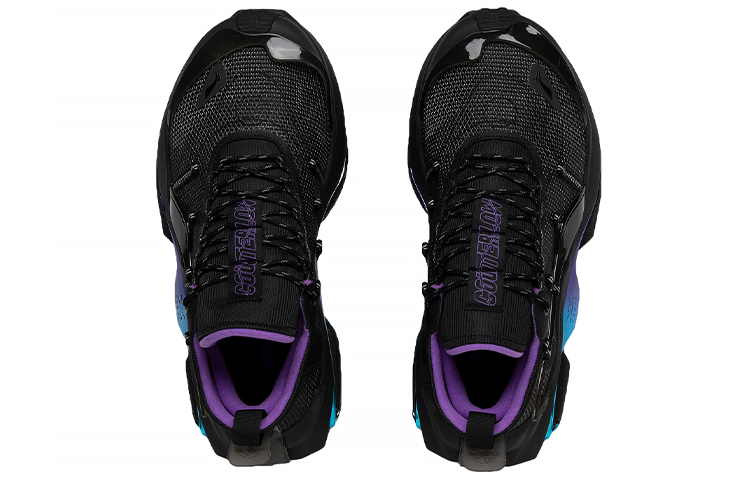 Lookbook 李寧 LiNing CF 溯行山2.0 V2 逐夢主題秀款 反光潮流運動休閒鞋 男女同款 黑色