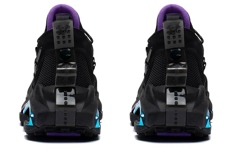 Shop 李寧 LiNing CF 溯行山2.0 V2 逐夢主題秀款 反光潮流運動休閒鞋 男女同款 黑色