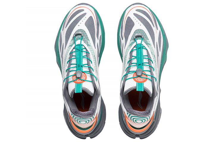 Lookbook Li-Ning Countflow Wu Xing Xingshan V3 'White Grey Green' AGLS145-3