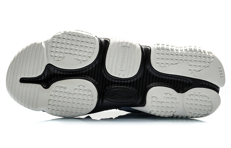 Shop LiNing李寧 CF X 敦煌博物館 拓千行策 復古拼接休閒 低幫 復古籃球鞋 男款 灰水綠